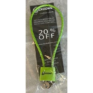 NEW LockDown 15in Safety Cable Lock